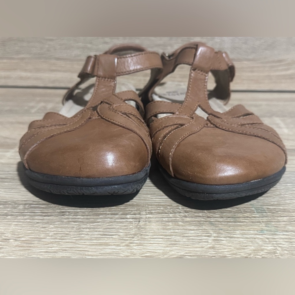 Earth Origins Women's Savoy Sierra Leather Closed Toe Brown Sandals Size 8.5 - Picture 6 of 10